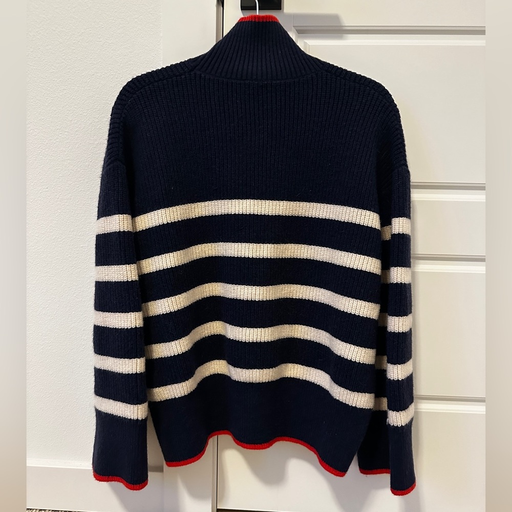 Zara Striped Knit Sweater Oversized Small